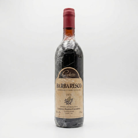 Barbaresco Luciano Aquino Cavaletto 1976 – bottle