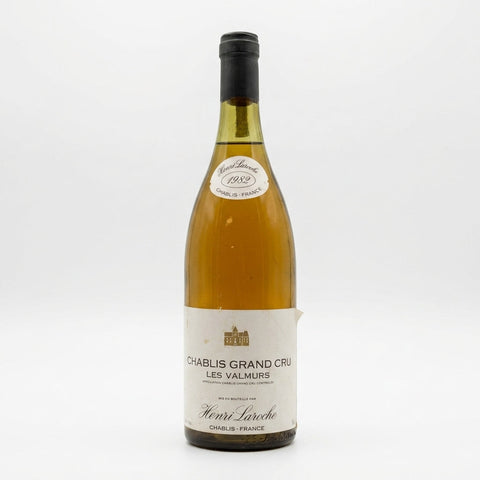 Les Valmurs Chablis Grand Cru 1982 – bottle