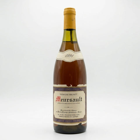Meursault Domaine Brunet 1991 – bottle