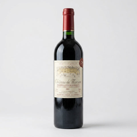 Château de Marsan Premières Côtes de Bordeaux Gonfrier Frères 2005 – bottle
