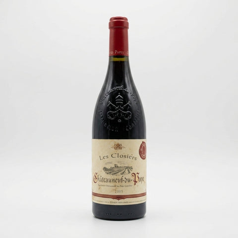 Les Closiers Châteauneuf du Pape Ogier Caves des Papes 2005 – bottle