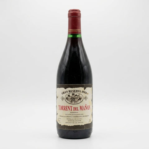 Torrent del Mañan Alicante Gran Reserva 1988 – bottle