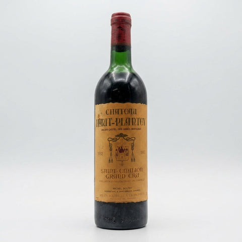 Saint Émilion Grand Cru Château Haut-Plantey 1982 – bottle