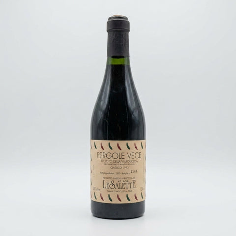 Pergole Vece Recioto della Valpolicella Le Salette 1993 – bottle