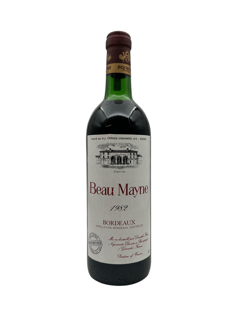 Beau Mayne Dourthe 1982 – bottle