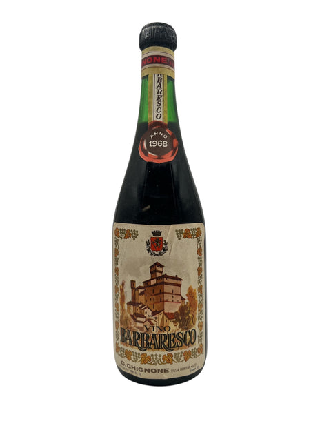Barbaresco C. Ghignone 1968 – bottle