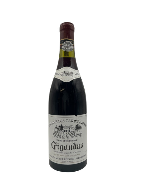 Gigondas Domaine des Carbonnieres 1985 – bottle