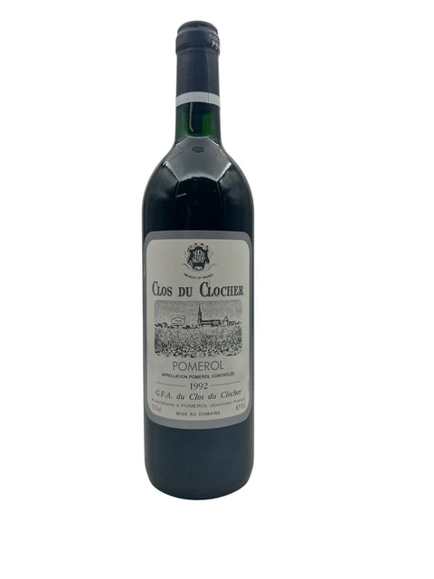 Clos du Clocher 1992 from Pomerol – bottle