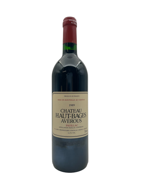 Haut-Bages Averous 1989 from Pauillac – bottle