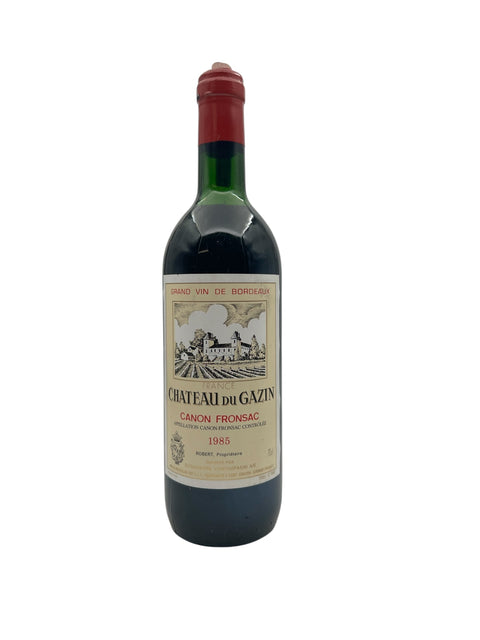 Canon Fronsac Chateau du Gazin 1985 – bottle