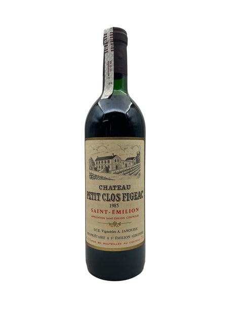 Petit Clos Figeac Chateau 1985 – bottle
