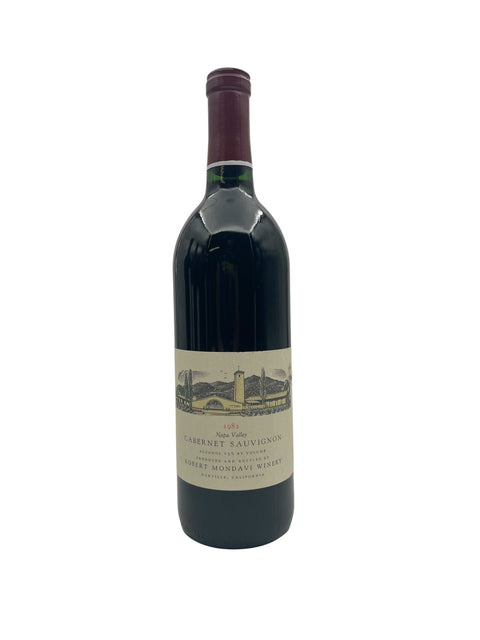 Cabernet Sauvignon Robert Mondavi 1982 – bottle