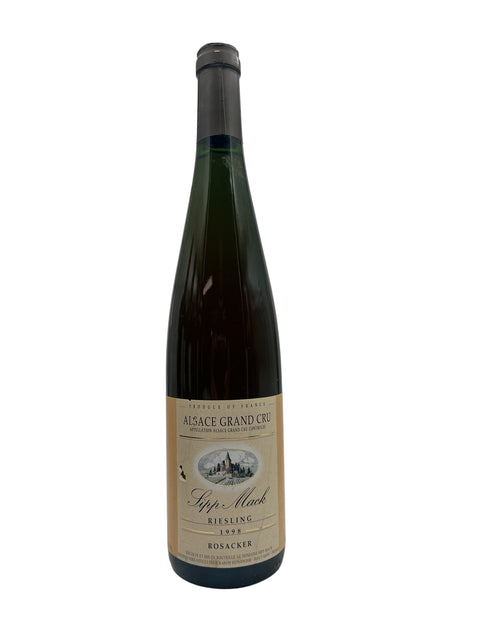 Riesling Sipp Mack 1998 from Alsace – bottle