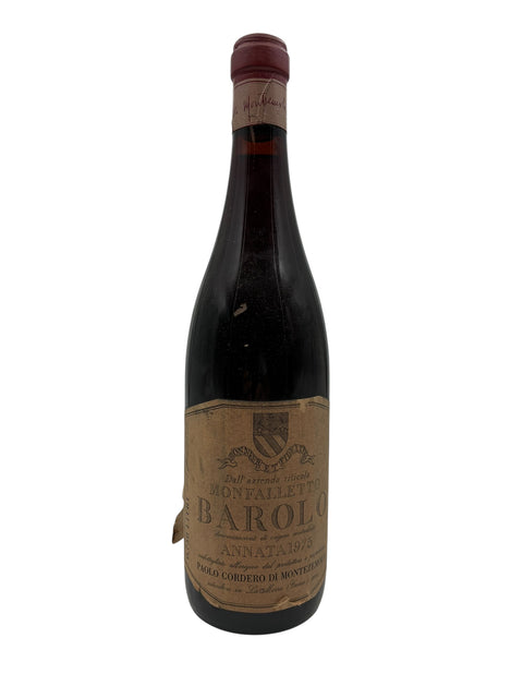 Barolo Monfalletto Paolo Cordero 1975 – bottle