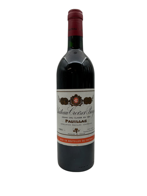 Château Croizet Bages 1985 Pauillac – bottle