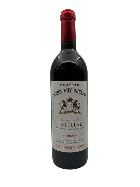 Pauillac Grand Puy Ducasse 1989 – bottle