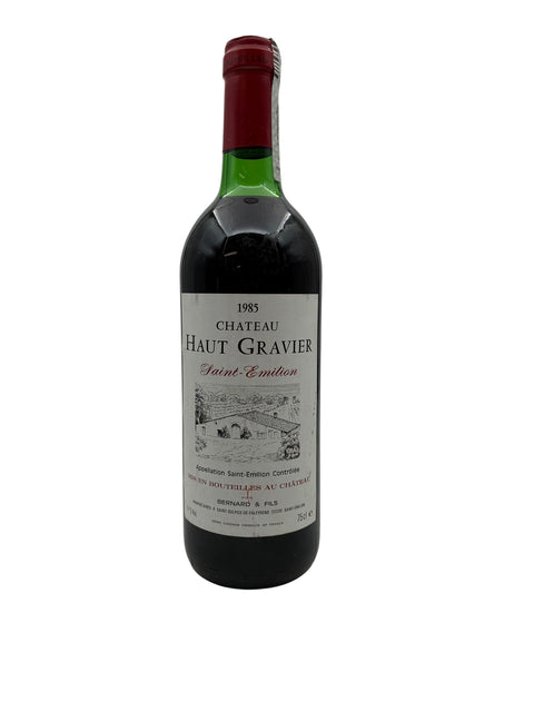 Saint-Émilion Chateau Haut Gravier 1985 – bottle