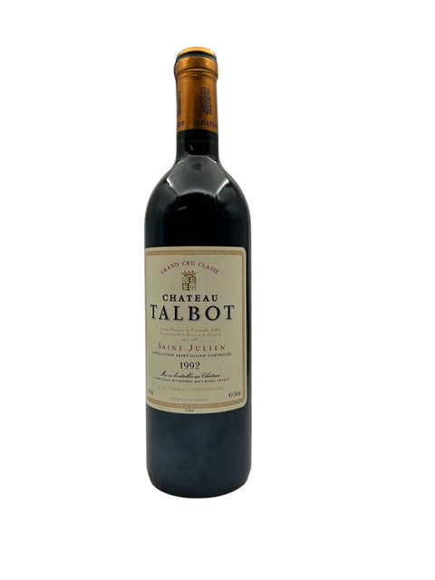 Chateau Talbot 1992 from Saint-Julien Grand Cru Classe – bottle