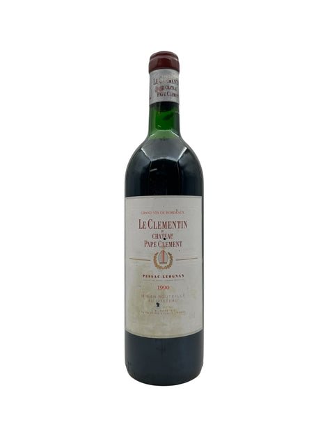 Le Clementin Chateau Pape Clement 1990 – bottle