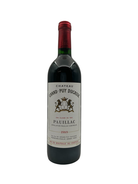 Pauillac Château Grand-Puy Ducasse 1989 – bottle