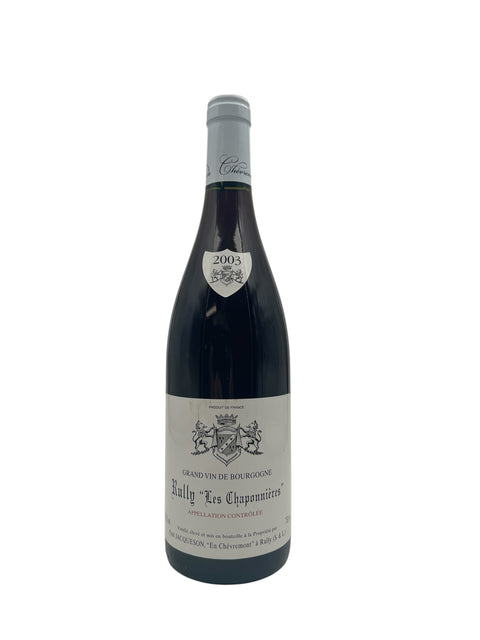 Rully Les Chaponnières 2003 – bottle