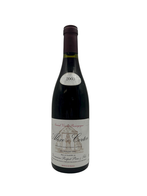 Aloxe Corton Domaine Rapet 2003 – bottle