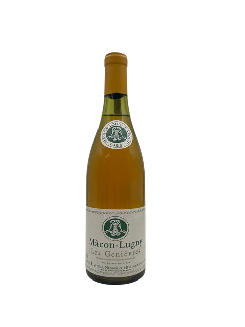 Mâcon-Lugny from Louis Latour 1983 – bottle
