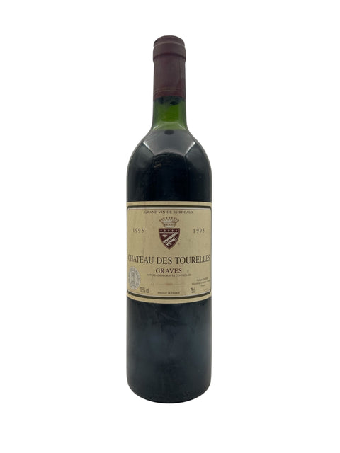 Chateau des Tourelles Graves 1995 red wine – bottle