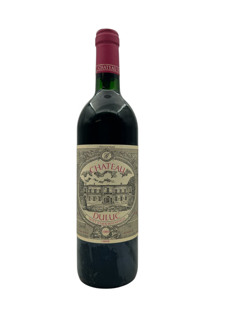 Château Duluc 1989 red wine – bottle