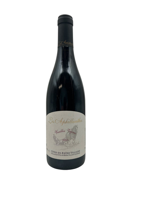 Côtes du Rhône Villages Les Aphillanthes 2003 – bottle