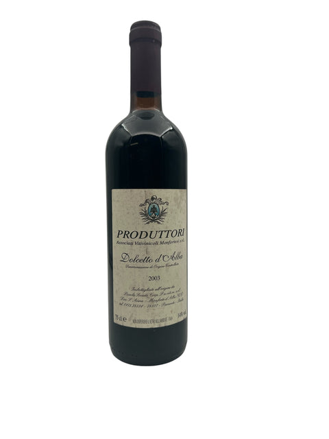 Dolcetto d'Alba Produttori Morfortesi 2003 – bottle