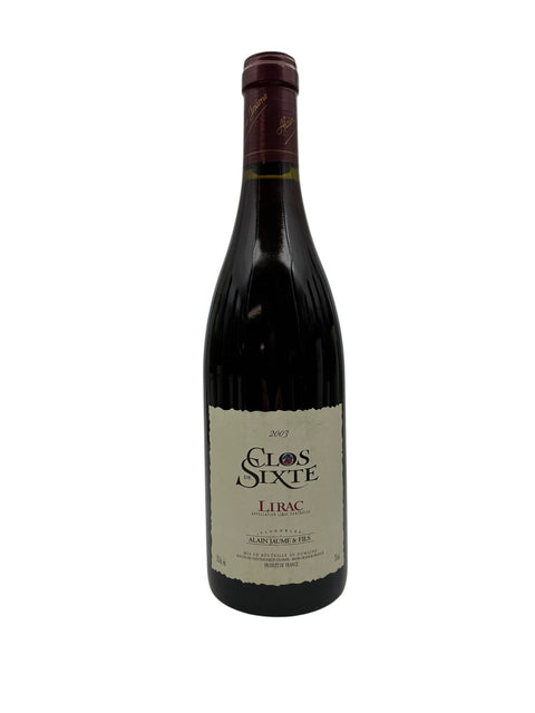Clos de Sixte Alain Jaume 2003 – bottle
