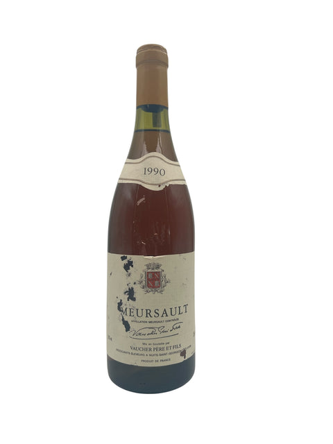 Meursault Vaucher Père et Fils 1990 Bad Label – bottle