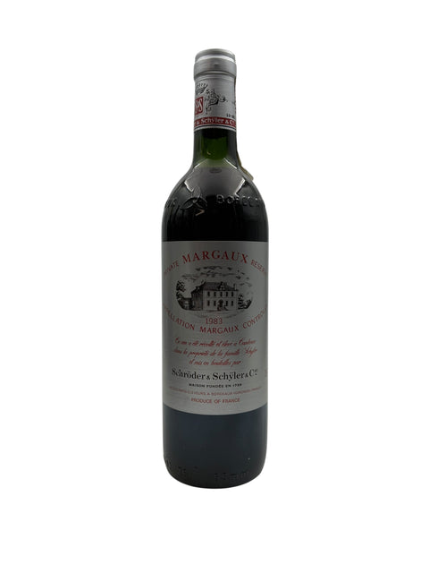 Margaux Réserve Schröder & Schÿler 1983 Private Reserve – bottle