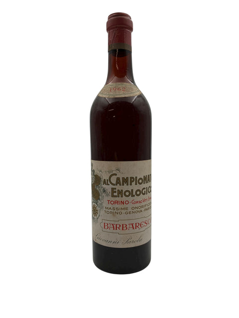 Barbaresco Giovanni Parola 1962 – bottle