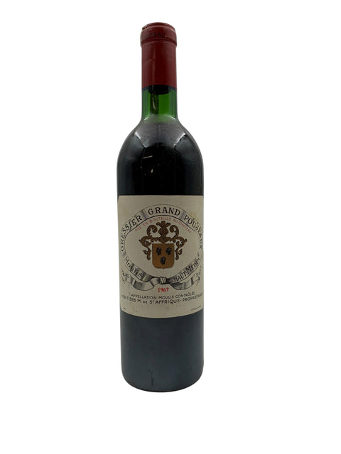 Château Gressier Grand Poujeaux 1967 – bottle