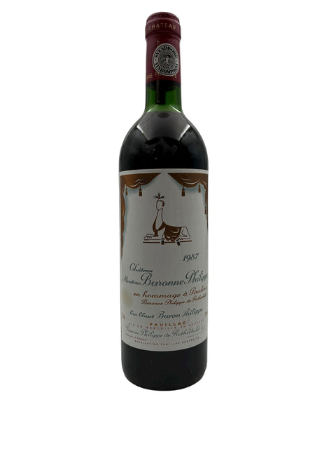 Mouton Baron Philippe 1987 Bordeaux – bottle