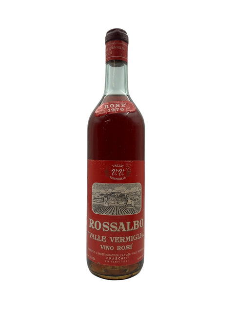 Rossalbo Valle Vermiglia rosé wine 1970 – bottle