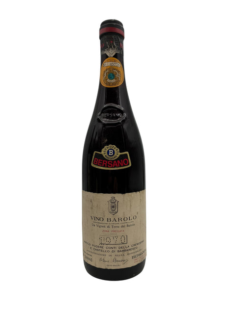 Barolo Bersano 1970 – bottle