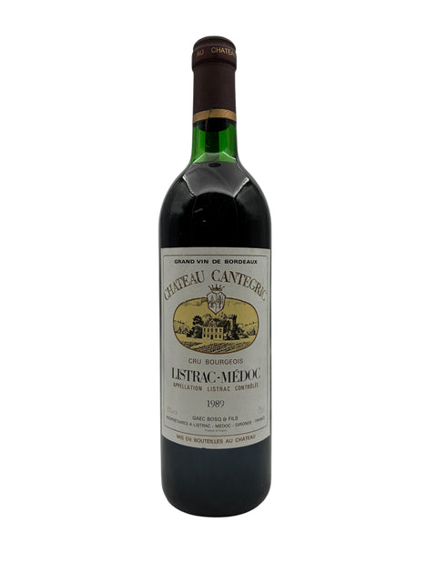Listrac Château Cantegric 1989 – bottle