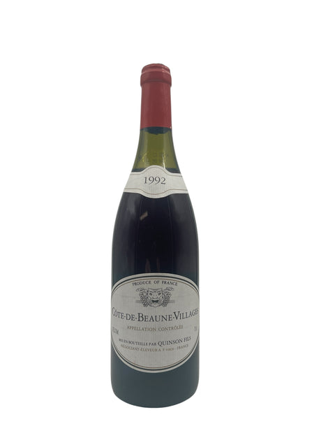 Côte-de-Beaune-Villages Quinson Fils 1992 – bottle