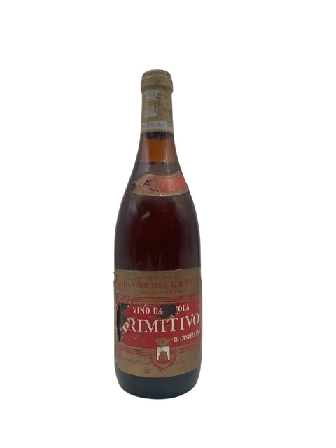 Primitivo G.B. Petrelli 1980 Not for drinking - Clear – bottle