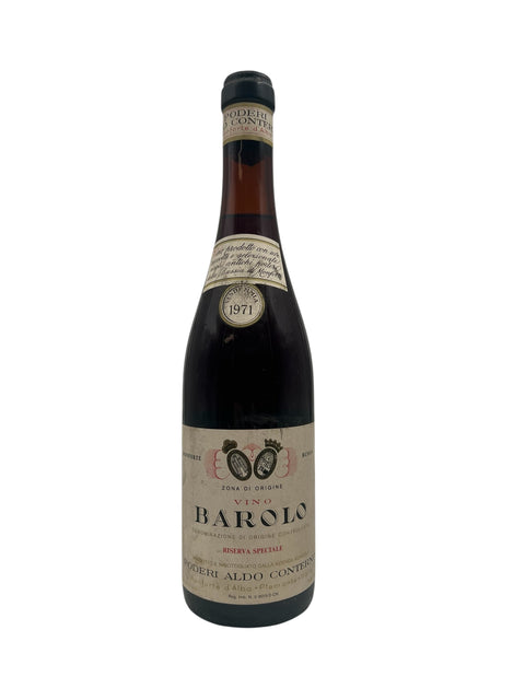 Barolo Poderi Aldo Conterno 1971 – bottle