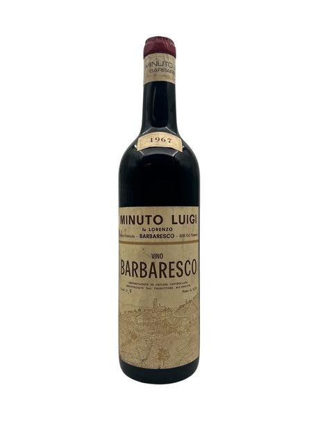 Barbaresco Luigi Minuto 1967 – bottle