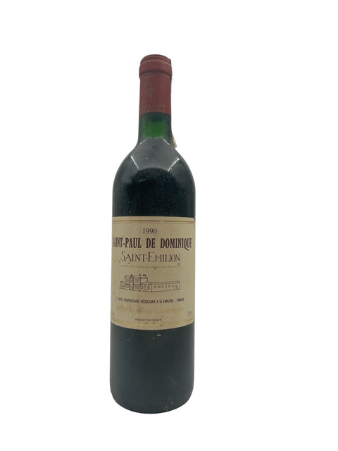 Saint-Emilion Saint-Paul de Dominique 1990 – bottle