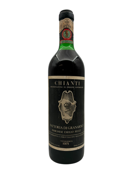 Chianti Marchese Emilio Pucci 1971 – bottle