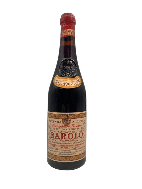 Barolo Giacomo Damilano 1967 capsule damage – bottle