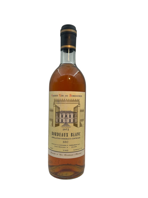 Bordeaux Blanc 1972 Sec – bottle