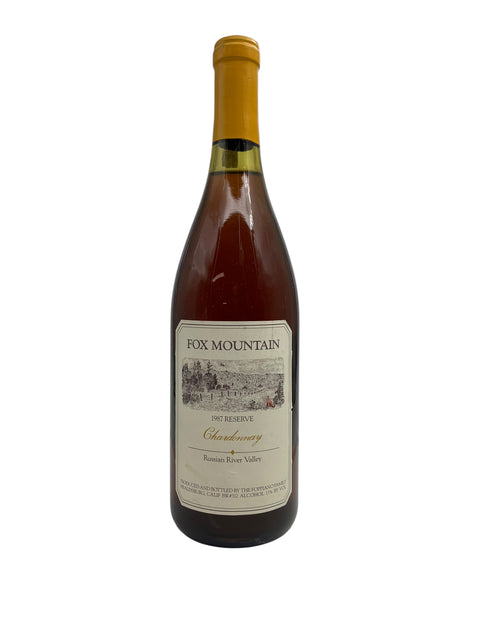 Chardonnay Fox Mountain 1987 Reserve – bottle