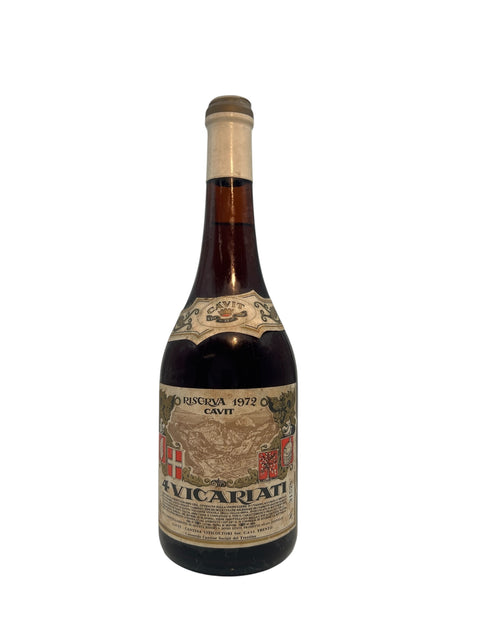 4 Vicariati Cavit 1972 red wine – bottle